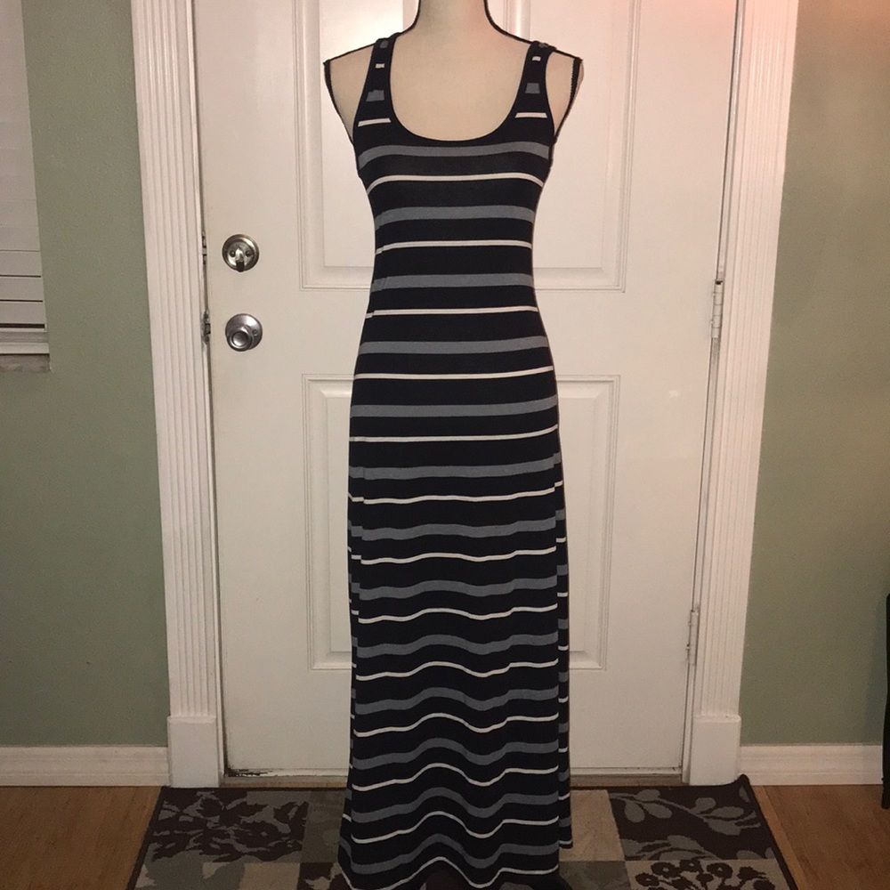 NWOT ambiance apparel striped maxi dress